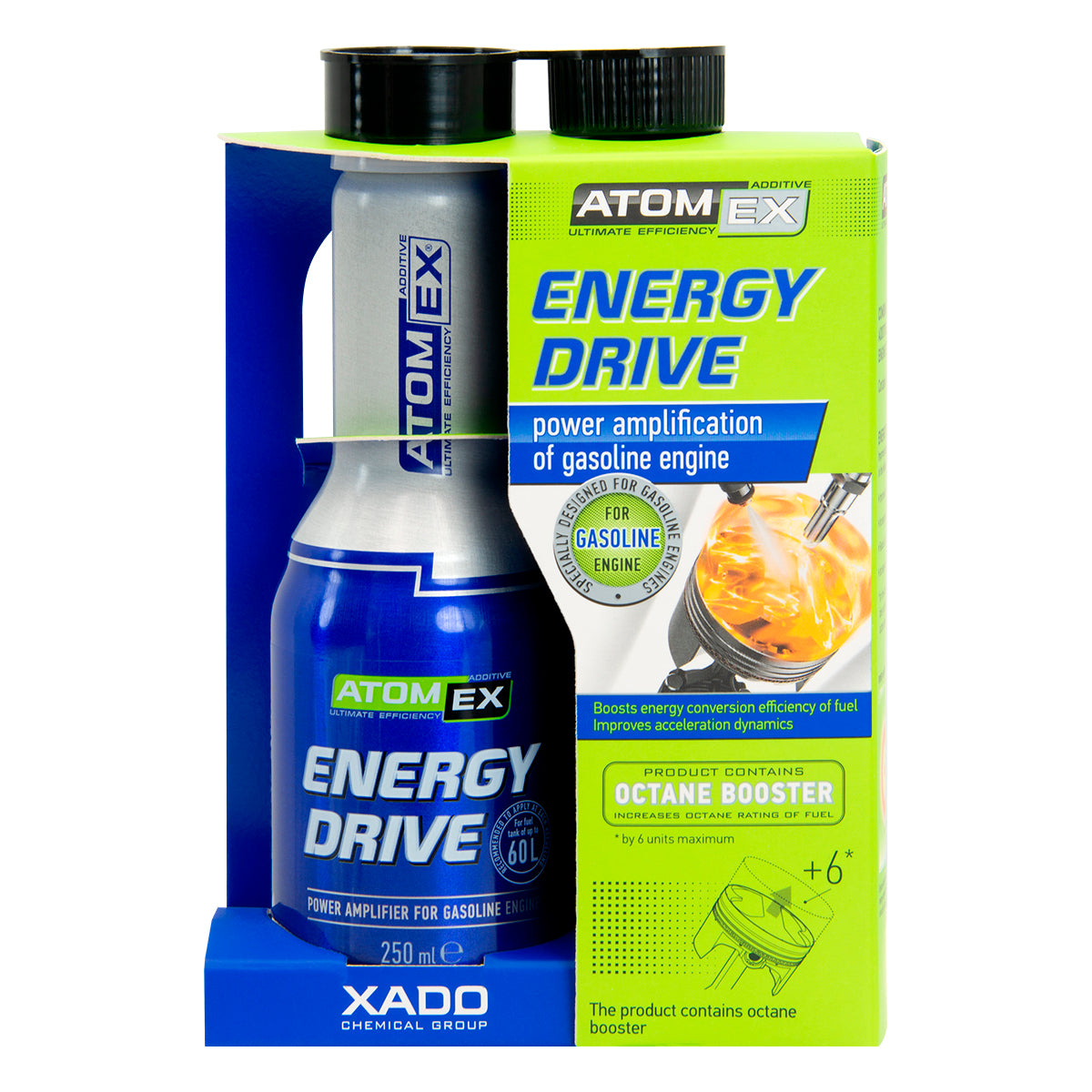 Atomex Energy Drive (Benzinui) – XADO Lithuania